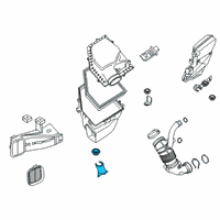 OEM BMW X7 BRACKET FOR INTAKE NOISE ATT Diagram - 13-71-8-587-566