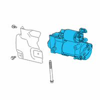 OEM 2022 Cadillac Escalade ESV Starter Diagram - 12689541