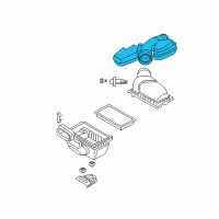 OEM 2017 Ford Police Interceptor Sedan Air Inlet Assembly Diagram - DA8Z-9B659-A