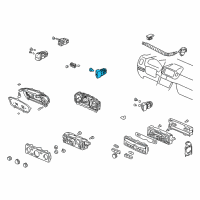 OEM 2003 Honda Pilot Switch Assembly, Hazard (Graphite Black) Diagram - 35510-S9V-A01ZA