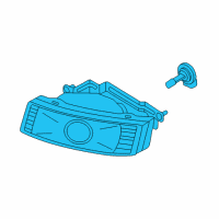 OEM 2002 Kia Optima Front Fog Lamp Assembly, Right Diagram - 922023C000