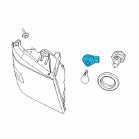 OEM Dodge Socket-Park And Turn Signal Diagram - 68030801AA