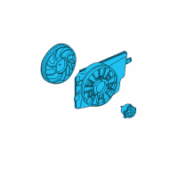 OEM Ford Mustang Fan Module Diagram - 3R3Z-8C607-A