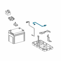 OEM 2011 Lexus LS600h Hose, Battery Diagram - 28885-38010