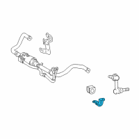 OEM 2009 Lexus LS600h Bracket, Front Stabilizer, NO.1 RH Diagram - 48824-50060