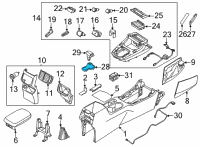 OEM 2021 Kia Seltos Boot Assembly-Shift LEVE Diagram - 84645Q5100WK