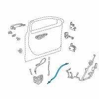 OEM Chevrolet Impala Lock Cable Diagram - 22744489