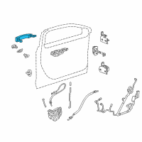 OEM 2014 Chevrolet Impala Handle, Outside Diagram - 13590678