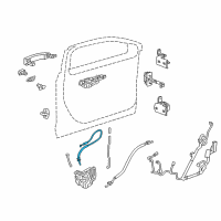 OEM 2018 Chevrolet Impala Lock Cable Diagram - 84361154