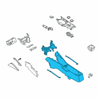 OEM Scion Console Base Diagram - 58910-WB001