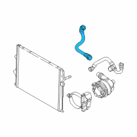 OEM 2017 BMW 440i Gran Coupe Engine Coolant Pipe/Hose Diagram - 17-12-8-634-284