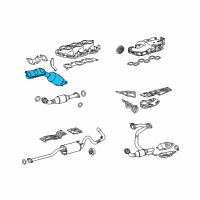 OEM 2005 Toyota Tacoma Exhaust Manifold Diagram - 17150-0P100