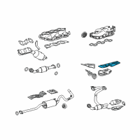 OEM 2010 Toyota Tacoma Heat Shield Diagram - 58151-04071