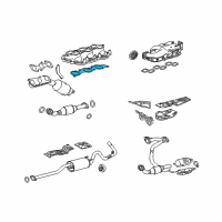 OEM 2007 Toyota Tundra Manifold Gasket Diagram - 17177-AD010