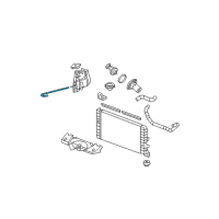 OEM Pontiac Grand Prix Reservoir Hose Diagram - 15913153