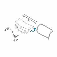 OEM 2012 Hyundai Sonata Hinge Assembly-Trunk Lid, LH Diagram - 79210-3Q000