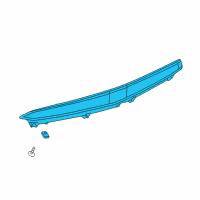 OEM 2015 Chevrolet Corvette High Mount Lamp Diagram - 23281061