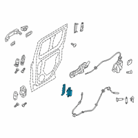 OEM 2019 Ford Transit Connect Handle, Inside Diagram - DT1Z-6122666-AC