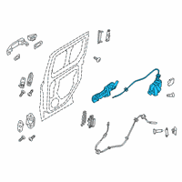 OEM 2022 Ford Transit Connect Latch Assembly Diagram - DT1Z-61264A27-AR