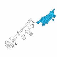 OEM 2010 Lincoln MKS Column Assembly Diagram - CA5Z-3C529-A