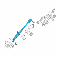 OEM Ford Flex Lower Shaft Diagram - BE9Z-3B676-B