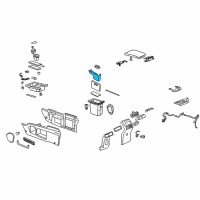 OEM Buick Rendezvous Liner-Front Floor Console Rear Compartment *Gray Y Diagram - 10311164