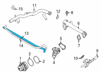 OEM 2022 Nissan Frontier Hose Water Diagram - 14055-9BT3A