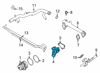 OEM 2021 Nissan Frontier Thermostat Assy Diagram - 21200-9BT0A