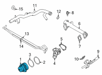 OEM 2022 Nissan Frontier Pump Assembly Water Diagram - 21010-9BT0A