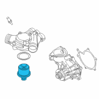 OEM BMW Z8 Engine Coolant Thermostat Diagram - 11-53-7-835-558