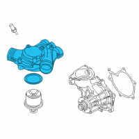 OEM BMW Z8 Thermostat Housing Diagram - 11-53-1-406-762