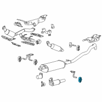 OEM Lincoln Rear Hanger Insulator Diagram - 7L1Z-5A262-CA