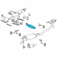 OEM Lincoln Navigator Converter & Pipe Diagram - 8L1Z-5E212-A