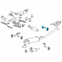 OEM 2014 Lincoln Navigator Muffler Bracket Diagram - 5L1Z-5A246-AA