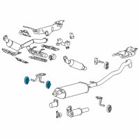 OEM 2008 Lincoln Navigator Front Hanger Insulator Diagram - 1L3Z-5A262-BA