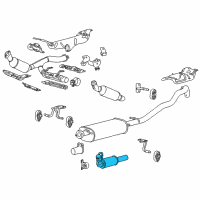 OEM 2007 Lincoln Navigator Resonator & Pipe Diagram - 7L7Z-5201-BA