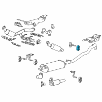 OEM 2010 Lincoln Navigator Muffler Bracket Insulator Diagram - 2L2Z-5A262-BA