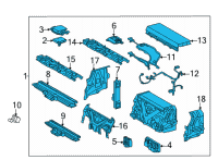 OEM 2021 Toyota Mirai Battery Assembly Diagram - G9510-62020