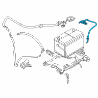OEM 2021 BMW X1 BATTERY CABLE, NEGATIVE, IBS Diagram - 61-21-6-821-206