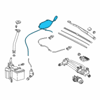 OEM Toyota Washer Hose Diagram - 90069-16010