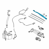 OEM 2021 Toyota C-HR Wiper Arm Diagram - 85221-F4040