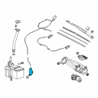 OEM Toyota Washer Pump Diagram - 85330-F4011