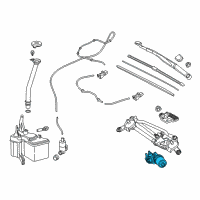 OEM 2021 Toyota C-HR Front Motor Diagram - 85110-10440