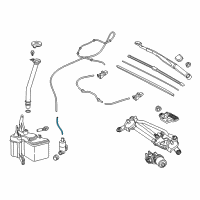 OEM 2019 Toyota C-HR Washer Hose Diagram - 90069-46076