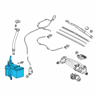 OEM 2019 Toyota C-HR Washer Reservoir Diagram - 85315-F4090