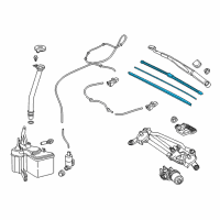 OEM 2019 Toyota C-HR Front Blade Diagram - 85222-F4031