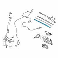 OEM Toyota C-HR Wiper Blade Refill Diagram - 85214-F4021