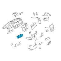 OEM 2007 Dodge Sprinter 3500 Air Conditioner And Heater Control Diagram - 68012690AA