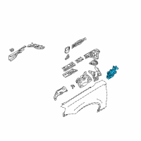 OEM 2008 Nissan Maxima Cover Splash HOODR Diagram - 64838-3Z800
