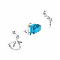 OEM 2003 Chrysler Sebring Anti-Lock Brake Control Unit Diagram - 5093774AA